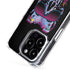 Liquid Blue Neon Skull with Glasses iPhone 15 Pro MagSafe Case